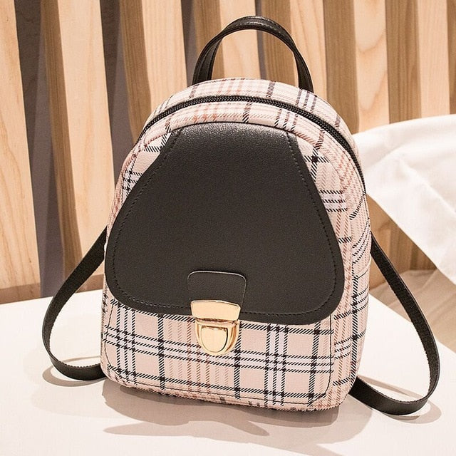 Plaid mini backpack hotsell