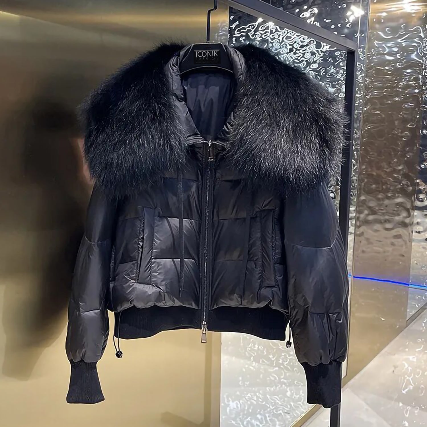 https://iconikfashion.co.uk/products/natural-fur-hooded-feather-puffer-jacket