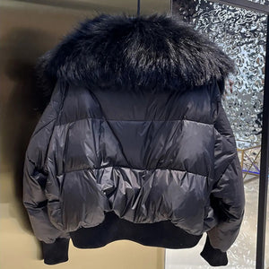 https://iconikfashion.co.uk/products/natural-fur-hooded-feather-puffer-jacket