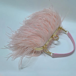 Feather Mini Clutch Bag