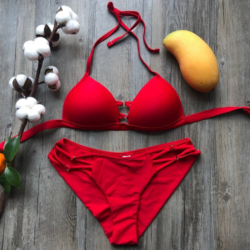 Push up sales bikini sets uk