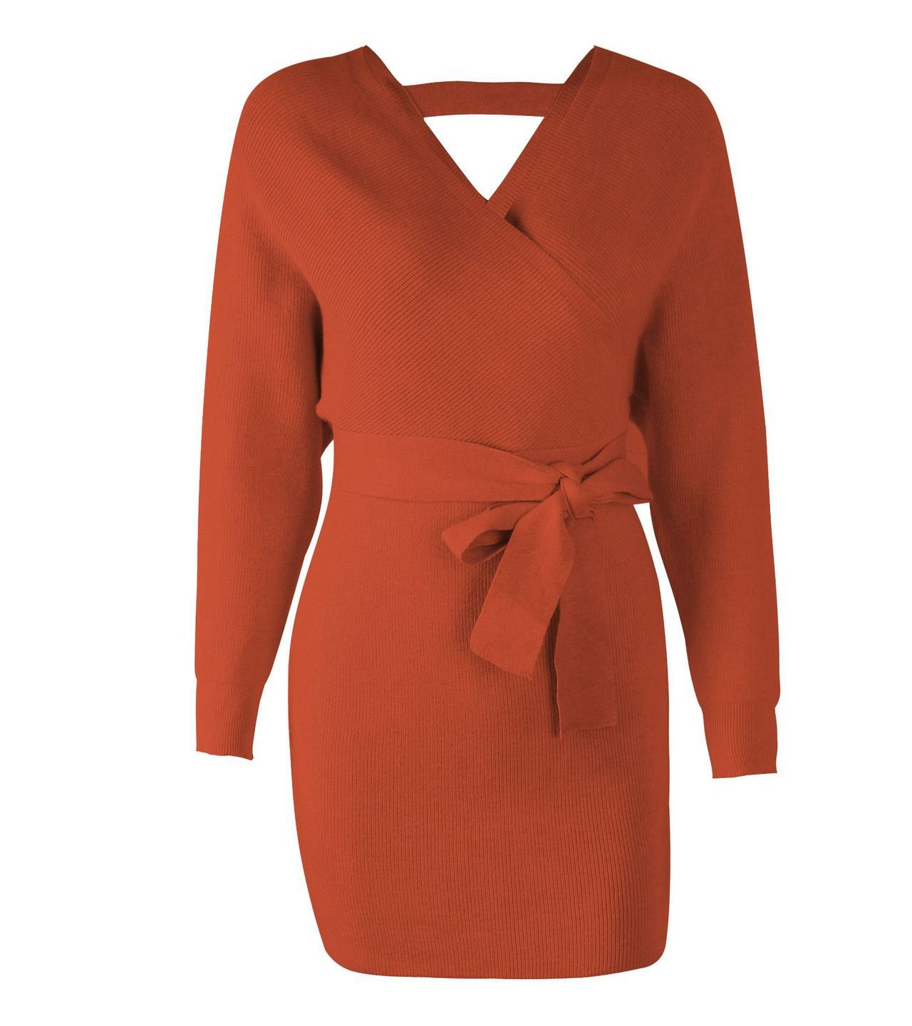 Full Sleeve Casual Knitted Dress
