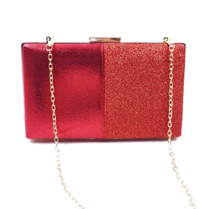 Glitter Box Red Clutch Bag